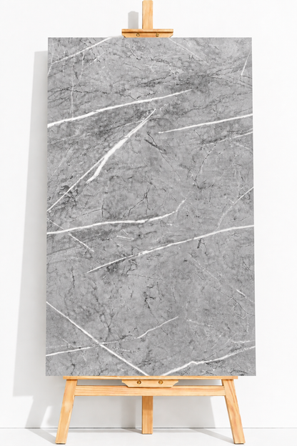 30x60 Cm Beyaz Mermer Desenli Kendinden Yapışkanlı  Duvar Paneli